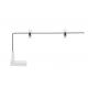 Metal Substantial Magnetic Sign Holders 250mm Aluminium Pipe for Shelf with 2 Hooks