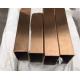 decorative gold color stainless steel profile square hollow pipe and tube mirror or hairline finish
