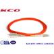 PVC LSZH 1.0m Fiber Optic Patch Cord MM  DX LC/UPC-SC/UPC 3.0mm