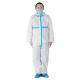 Full Body Disposable Coverall Suit , Chemical Protective Coverall Safety Sterilized