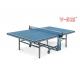 Double Fold Away Table Tennis Tables , Indoor Foldable Tennis Table Movable With Wheels