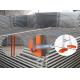 Temporary Portable Metal Fence Panels / Steel Plate Fence 2.2m Width 5mm diameter