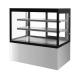 Refrigerated Countertop Bakery Display Case With Stainless Steel Or Marble Base