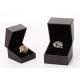 Black Cardboard Ring Storage Box , High End Style Empty Mini Jewelry Box