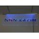 Green LED edgelit acrylic sign 8mm engraved colorful hanging