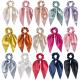 Satin Fabric Scrunchies solid color ribbon hair tie