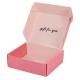 Pink Recyclable Cardboard Small Gift Mailer Boxes Folding Corrugated Paper Box