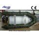 Aluminum Floor Camouflage Inflatable Boat , Six Person Advanced Inflatable Kayak