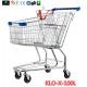 Portable Metal Rolling Grocery Supermarket Shopping Trolley Carts Zinc Plated