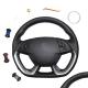 Car Accessories Black DIY Artificial Leather Hand Stitching Steering Wheel Cover For Citroen DS5 DS 4S