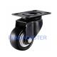 Ball Bearing Swivel Casters And Wheels 50mm 2 Inch Black For Furniture