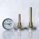 Stainless Steel Bi Metal Temperature Gauge 120C Heating Metal Stem Thermometer