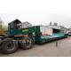 TITAN 3 axles 80 ton hydraulic detachable gooseneck lowbed lowboy trailer for Sale with 1 6meters long
