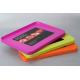 LFGB Multifunction PP Plastic Chopping Board Pink Orange For Kitchen