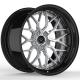 Center Hyper Black 2 Piece Forged Wheels Barrel Matte Black 19 Inch 19x10 Alloy