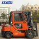 Side Shift 3 .5 Ton Gas Powered Forklift , 4 Wheel Drive Forklift With Cabin