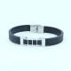Factory Direct Stainless Steel High Quality Silicone Bracelet Bangle LBI88