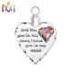 Cadmium Free 304 Stainless Steel Heart Cremation Necklace For Ashes