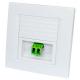 1 Port Sc Fiber Wall Plate , Plastic White ABS Fiber Optic Cable Wall Plate
