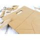 Reusable Takeaway Paper Bags Punched Handle White / Brown Kraft Paper