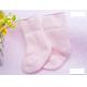 Comfortable plain color knitted terry cotton socks for baby