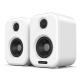 White Bluetooth Bookshelf Speakers 50W Rated Power Multipurpose