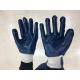 Construction Cotton Work Glove / Latex Surface Mens Gardening Gloves