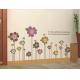PVC Flowers Removable Wall Stickers Eco Friendly For Bedroom