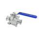ISO9001 Standard 3PC Clamped Ball Valve in 304 316 Stainless Steel with Model NO. Q81F