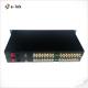 1U Rack-Mountable 8-Channel SD/HD/3G-SDI over Single Fiber CWDM Uncompressed Extender