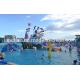 Fiberglass Kids Water Amusement Park Equipment Playground With Slides