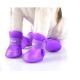Pet supplies silicone rain boots, non-slip pet shoes, candy color fashion cute dog shoes，red,yellow,pink,black;