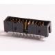 Stamping Terminal Box Header Connector 2.54 Pitch 20P H=9.0 PBT Black ROHS