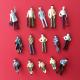 1:100 scale model figures painted mini plastic model fifures