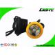 Rechargeable Waterproof LED Headlamp 10000 Lux With Orange / Black Color
