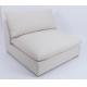 Cloud 1 Seater Sofa Soft White Down Filling Solid Wood Base