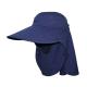 Navy Blue UV Protection Floppy Outdoor Boonie Hat For Hiking Plain Type