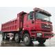 SHACMAN Heavy Duty Dump Truck F3000 6x4 375Hp EuroV Red Tipper 10 Tyres