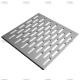 Interior And Exterior Decoration Aluminum Oblong Slotted Perforated Metal Customized