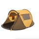 96*59*41Inch Yellow Polyester 4-Season Pop Up Camping Tent With Mesh Windows And Waterproof Design For 2 person