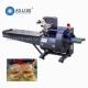 Rotary type pillow disposable plastic tray walnut dried meat floss cup cake wrapper sealing packaging machine