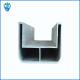 Indoor Aluminum Handrail Profiles U Channel Glass Staircase Railing Fitting For Balcony