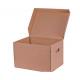 Gray / Brown Storage Boxes Cardboard For Foldable Cardboard Boxes FSC Approved