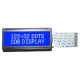 2.5 Inch Monochrome LCD Module Negative STN Cob 122*32 Dots Chip 18 Pin