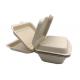 655ml Rectangle  7×5'' Unbleached Biodegradable Takeout Containers