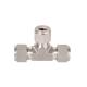 Stainless Steel Double-Ferrules Compression OD 3/8 Tube Union Tee SS304 Or SS316