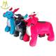Hansel popular carnival games plush electric ride on animals with 4 wheels