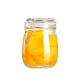 Food Grade Glass Jam Jar Airtight Metal Clip Top For Storage / Preserving Honey