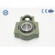 Green Pillow Ball Bearing UCT203 With Flange Mount Stainless Steel For Long Life