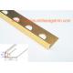 Shiny Gold Aluminium Tile Edge Trim , Metal Edging For Ceramic Tile 7mm Inside